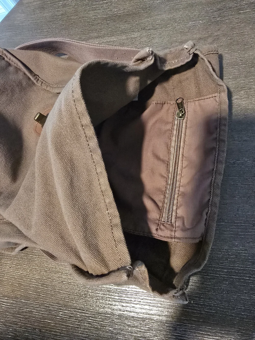 Catholic Original Brown Canvas Messenger Bag